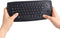 Multimedia Wireless Mini Keyboard with Trackball Mouse, 2.4Ghz, Scroll Wheel for PC, Mac, Android TV Box, Black
