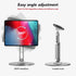 XAOSUN 360Rotation,Home Tablet Stand Magnetic for ipad Stand Desk Multi-Angle, Adjustable Foldable Tablet Holder,Metal