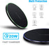 20W Max Fast Wireless Charging Pad Compatible with iPhone 11, 12, 13, 14 15 Pro/Pro Max, Samsung Galaxy/Note