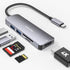 UANTIN USB C Hub Multiport Adapter with 4K HDMI Dongle, SD/TF Card Reader,