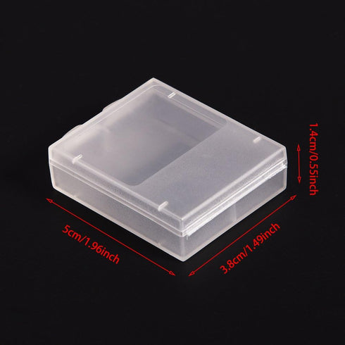 Taidda Battery Holder Case, Sturdy 10Pcs Clear Plastic Dampproof Storage Box for Digital Camera