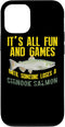 Chinook Salmon Fishing Freshwater Fish Gifts co. iPhone 12/12 Pro Funny Chinook Salmon Fish Graphic Freshwater Fishing Gift Case