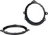 Scosche 2005-Up Kia Spectra 5.25” or 6.5” Speaker Adapter for Front Doors (1 Pair) SAKA656, Black