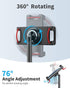 SAIJI Tablet Stand Holder, Height Adjustable Portable Monitor Stand, 360° Rotating, Aluminum Alloy Cradle Mount Dock
