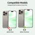 3 Pack 16 9H BLEUM CADE Camera Lens Protector for iPhone Pro Max, Full Coverage, Anti-Scratch, Hardness Tempered Glass