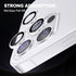 Campera Lens Protectors for iPhone 13 Pro 6.1" & 13 Pro Max 6.7", Anti-Scratch HD Tempered Metal Glass, 3-Set Silver