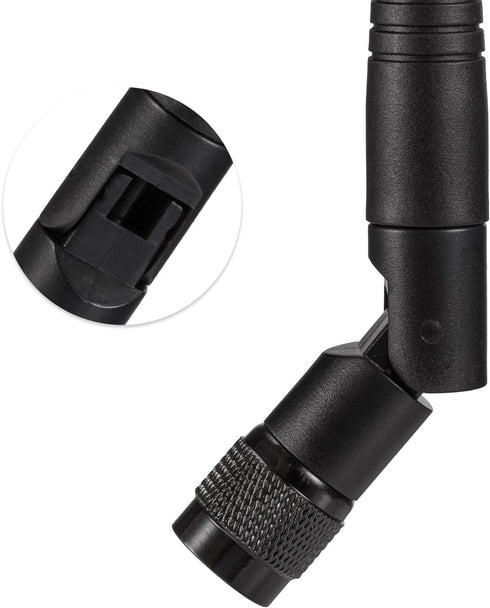Eightwood 5dBi 2.4GHz WiFi Antenna, RP-TNC Male Antennas (2-Pack) for Trimble Robotic Total Stations, Wireless Router