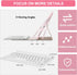 SENGBIRCH Keyboard Case for iPad Pro 11-inch (M4) 2024, Bluetooth Detachable Keyboard with Pencil Holder (Pink)