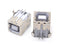 YXQ USB Type B Female Port 4-Pin 90 Degree B Solder Jack PCB Mount DIP Socket Connector Silver Tone, 5-Pack