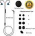 Shopify SEO: Blue Wired Over Ear Earbuds for Kids & Women, Sport Earhook Headphones with Microphone & Volume Control.