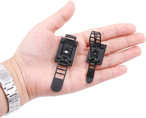 50Pcs 2 Sizes Adjustable Self-Adhesive Nylon Cable Straps - Cable Ties for Wire Management