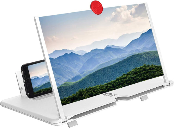 Enbar 12"Screen Magnifier Amplifier,3D HD Mobile Phone Magnifier Projector Screen for Movies,Videos,and Gaming.Foldable