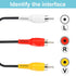 Zelphvt 5ft USB to RCA Cable USB Male to RCA Male Stereo Audio Cable Converter USBs RCAs Audio Cables for DVDs Digital