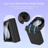 Maxdara Black Case for Samsung Galaxy Z Flip 5 5G, Hinge Protection, Built-in Glass Screen Protector, Shockproof