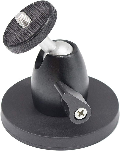 Magnetic Camera Mount with 1/4” Thread, 360° Magnetic Stand for Action Camera, Photographic Light Stands, Travel Tripods