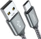 JXMOX USB C Cable, USB A to Type C 3A Fast Charging (10ft 2-Pack) Compatible with iPhone 15 Pro Max, Samsung Galaxy S20