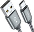 JXMOX USB C Cable, USB A to Type C 3A Fast Charging (10ft 2-Pack) Compatible with iPhone 15 Pro Max, Samsung Galaxy S20