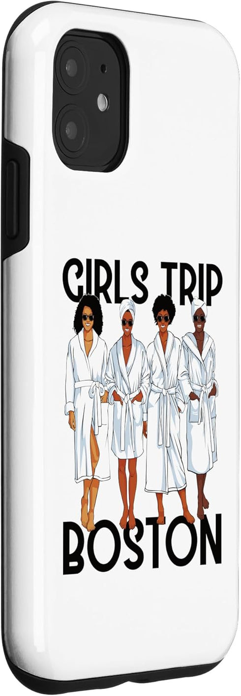 iPhone 11 Spa Relax Case for Black Melanin Women - Girls Trip 2024 Boston