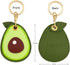 2 Pack 3in1 Cartoon Protective Case for Airtag Cover Samsung Galaxy SmartTag Cases Tile Keychain (1 Avocado & 1 Pineapple) by Tomcrazy