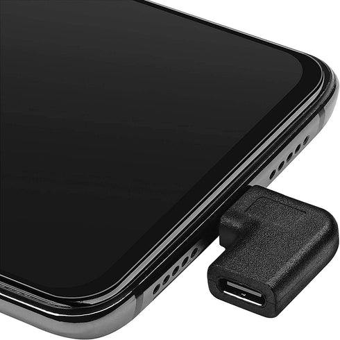 USB-C 90 Degree Angle Adapter, 2 Pack Male to Female Right & Left Angled USB 3.1 Type-C Extension