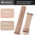 Fullmosa Leather Bands for Apple Watch Band 41mm 40mm 38mm 42mm, Beige/Rose Gold - Compatible with iWatch Series