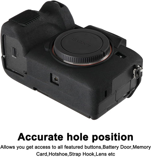 Camera Case for Sony Alpha 7 A7 A7M4, Anti-Scratch Soft Silicone Rubber Protective Body Housing Cover