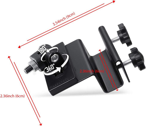 Wasserstein Weatherproof Gutter Mount with Universal Screw Adapter for Blink Outdoor/Outdoor 4/XT/XT2, Black