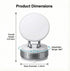 Craedli 360 Vacuum Magnetic Phone Holder for Car, Adjustable Suction Cup Car Dashboard Phone Mount, Universal Foldable