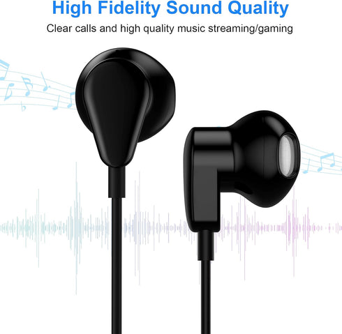 USB C Headphone for iPhone 15 Pro Max, Galaxy S24 S23 S22 S21 S20, Type C Earphone with Mic, Noise Canceling, Wired
