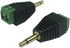CERRXIAN 3.5mm TS Mono Male to 2 Pin Screw Terminal Female AUX Headphone Replacement Adapter (2-Pack)