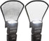 2 Pack Flash Diffuser Reflector Kit - 2-Sided White/Silver Bend Bounce Reflector with Elastic Strap for Speedlight