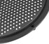 X AUTOHAUX 4pcs Black 8'' Plastic Audio Speaker Cover Mesh Subwoofer Grill Horn Guard Decorative Circle Grille