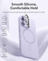 ESR 17, Silicone Case for iPhone Built-in Camera Stash Stand Compatible with MagSafe, Military-Grade Drop Protection