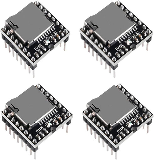 AOICRIE 4pcs Dfplayer Mini MP3 Player Module Compatible with R3 for Voice Module