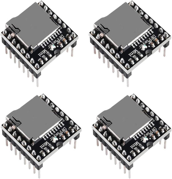 AOICRIE 4pcs Dfplayer Mini MP3 Player Module Compatible with R3 for Voice Module