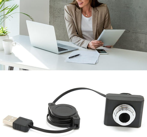 GOWENIC 480P USB2.0 Webcam Camera Automatic White Balance Computer PC Camera Portable Multifunctional Digital Webcam