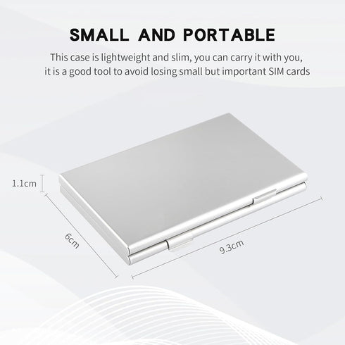 M EGA MEGACUBE 26Slots 24 2 Aluminum SIM Card Case, Ultrathin SIM Card Holder, Fit for Nano sim Card and Cell Phone