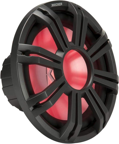 Kicker 45KMG10C 10" Charcoal Grille w/LED for KM10 + KMF10 Subwoofer