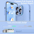 Ktele iPhone 14 Pro Case, Light Blue AB-Grade Liquid Silicone with Shockproof Airbags & Anti-Scratch Microfiber Lining