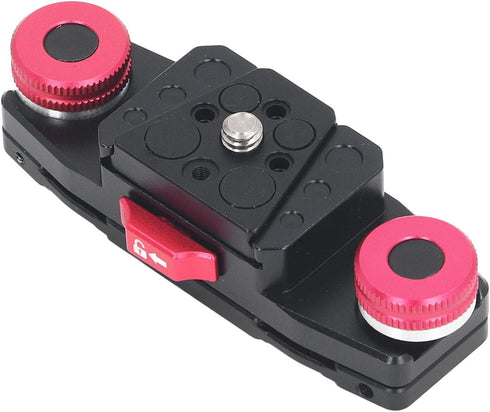 Acouto 1/4 Inch Quick Release Waist Belt Clip Mount with Anti Shake Design, V Plate for Mirrorless Camera Screw, Easy
