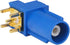 Kaunosta 5PCS GPS Telematics or Navigation RF Coax Connector Fakra C Right Angle Blue Crimp Jack Adapter Gold-Plated