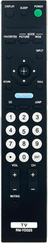 RM-YD025 Remote for Sony TV KDL-46S4100 KDL-40S4100 KDL-52S4100 KDL-22L4000 KDL-40S504 (Compatible)