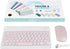 Bluetooth Keyboard and Mouse Combo - Ultra-Slim Portable Rechargeable Wireless Set for iPad/Mac OS, Android, Windows