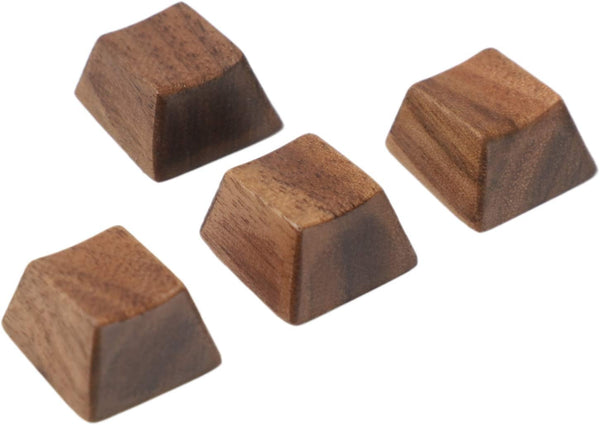 YMDK Wooden Keycap Solid Walnut Wood Keycap for Cherry MX Mechanical Keyboard (Arrow 4 Keys R1)