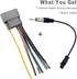 Aftermarket Radio Stereo Wiring Harness Adapter for GM Dodge Ram Journey Avenger Grand Caravan Charger Durango, Jeep
