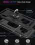 IKAZZ Military Grade Shockproof Case for Galaxy S9 - Heavy Duty Protective Phone Cover with Magnetic Kickstand, Black