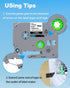 RAEMALL Compatible Brother Label Tape TZe335 TZe435 TZe535 TZeMQG35 TZeMQP35 12mm Laminated White on Color