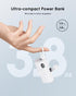 L.LYFOVR 13/12/14 Series,5000mah Pack Small White Portable Power Bank for iPhone Mini Battery Charger for Lightning