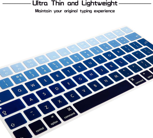 Silicone Keyboard Cover Skin Protector for Magic Wireless Bluetooth Keyboard MLA22LL/A European ISO Layout