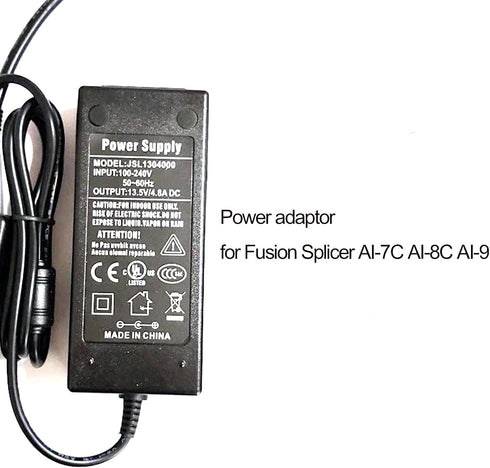 Power Charger and Adapter Replacement for SM&MM Fiber Splicer, US-Plug Power Cord
